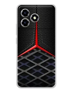 Чехол для ZTE Blade A36 с картинкой «Mercedes Carbon Grid»