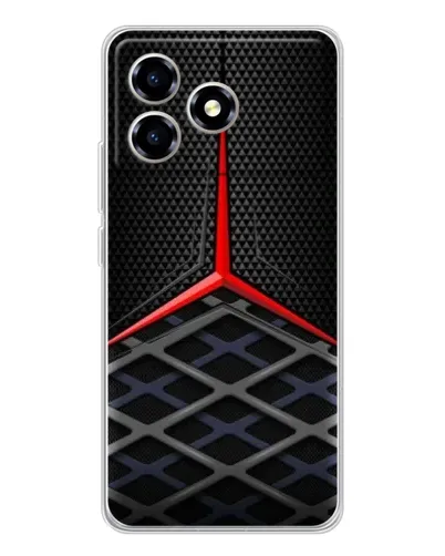 Чехол для ZTE Blade A36 с картинкой «Mercedes Carbon Grid»