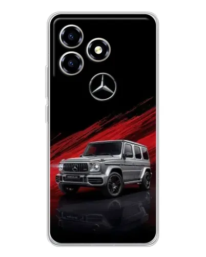 Чехол для ZTE Blade A36 с картинкой «Mercedes G-Class красный»