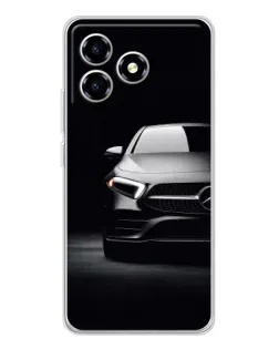 Чехол для ZTE Blade A36 с картинкой «Свет фар Mercedes»