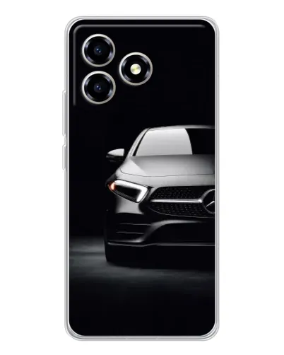 Чехол для ZTE Blade A36 с картинкой «Свет фар Mercedes»