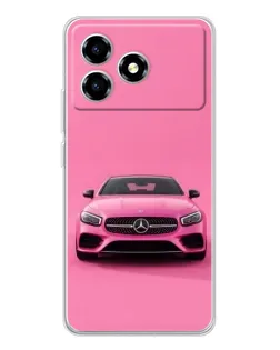 Чохол для ZTE Blade A36 з картинкою «Рожевий Mercedes AMG»
