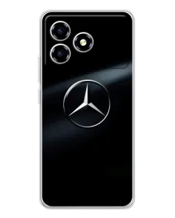Чохол для ZTE Blade A36 з картинкою «Mercedes на металі»