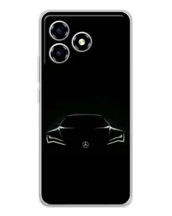 Чохол для ZTE Blade A36 з картинкою «Mercedes — силует авто»