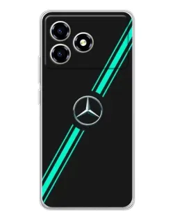 Чохол для ZTE Blade A36 з картинкою «Спортивні лінії Mercedes»