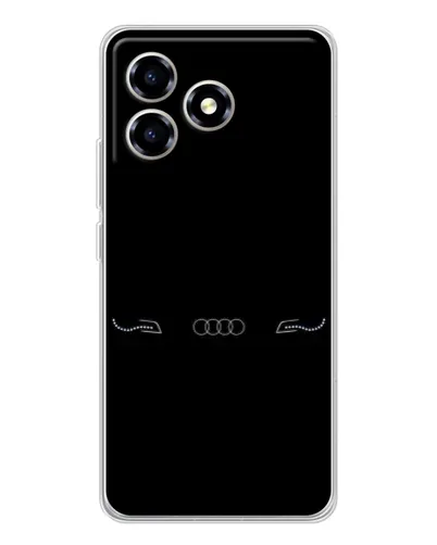 Чехол для ZTE Blade A36 с картинкой «Audi — световой подпись»