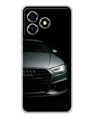Чехол для ZTE Blade A36 с картинкой «Audi — детализация кузова»