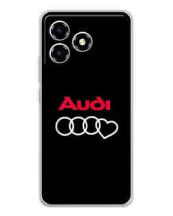 Чохол для ZTE Blade A36 з картинкою «Логотип Audi Heart»