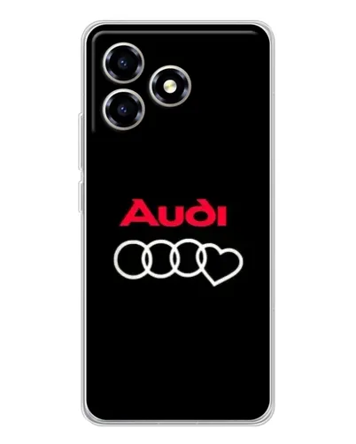 Чехол для ZTE Blade A36 с картинкой «Логотип Audi Heart»
