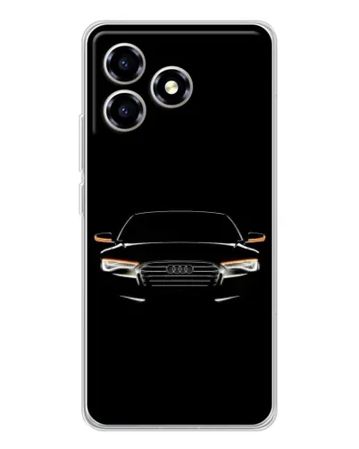Чехол для ZTE Blade A36 с картинкой «Audi — ночной контур»