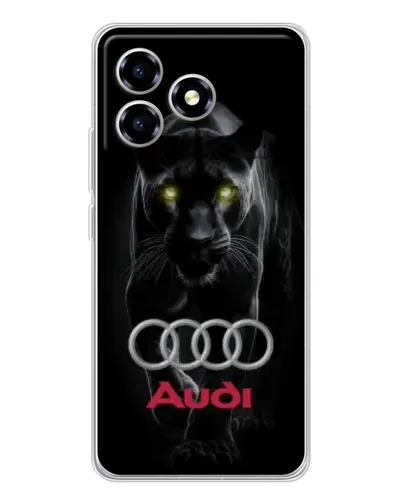 Чехол для ZTE Blade A36 с картинкой «Пантера и Audi»
