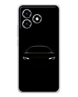 Чехол для ZTE Blade A36 с картинкой «Взгляд Audi в темноте»
