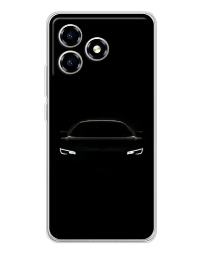 Чехол для ZTE Blade A36 с картинкой «Взгляд Audi в темноте»