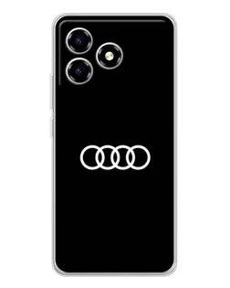 Чехол для ZTE Blade A36 с картинкой «Audi White Logo»