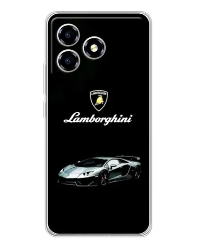 Чехол для ZTE Blade A36 с картинкой «Логотип Lamborghini классика»