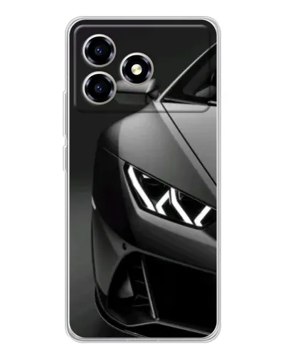 Чехол для ZTE Blade A36 с картинкой «Lamborghini фары детализация»