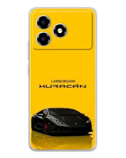 Чехол для ZTE Blade A36 с картинкой «Lamborghini Huracan черный»