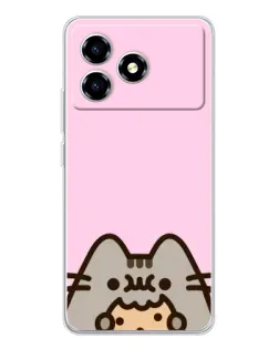 Чохол для ZTE Blade A36 з картинкою «Pusheen та печиво»