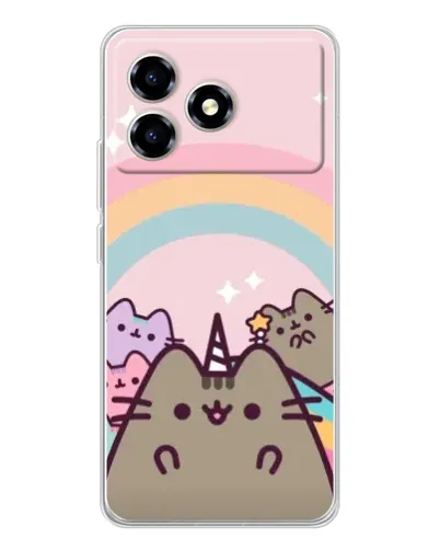 Чехол для ZTE Blade A36 с картинкой «Единорог Pusheen» Чехол для ZTE Blade A36 с картинкой «Единорог Pusheen»