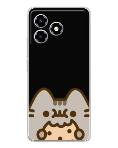 Чехол для ZTE Blade A36 с картинкой «Пушин на черном» Чехол для ZTE Blade A36 с картинкой «Пушин на черном»