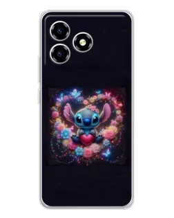 Чехол для ZTE Blade A36 с картинкой «Stitch в цветах» Чехол для ZTE Blade A36 с картинкой «Stitch в цветах»