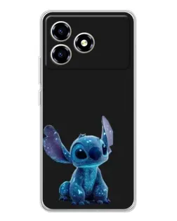Чехол для ZTE Blade A36 с картинкой «Стич на черном» Чехол для ZTE Blade A36 с картинкой «Стич на черном»