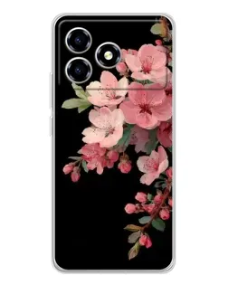 Чехол для ZTE Blade A36 с картинкой «Розовая ветка сакуры»