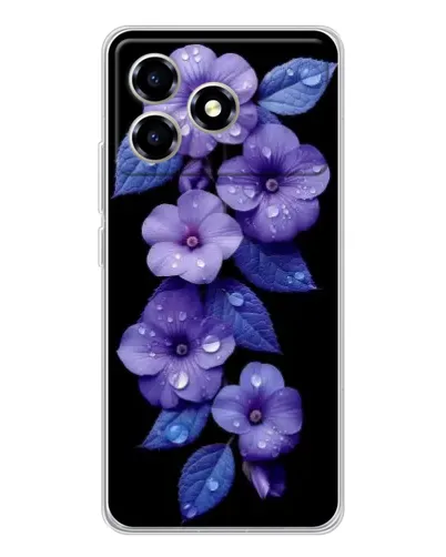 Чехол для ZTE Blade A36 с картинкой «Фиолетовые цветы с росою» Чехол для ZTE Blade A36 с картинкой «Фиолетовые цветы с росою»