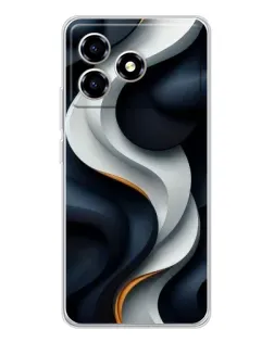Чохол для ZTE Blade A36 з картинкою «Об'ємні чорно-білі стрічки» Чохол для ZTE Blade A36 з картинкою «Об'ємні чорно-білі стрічки»
