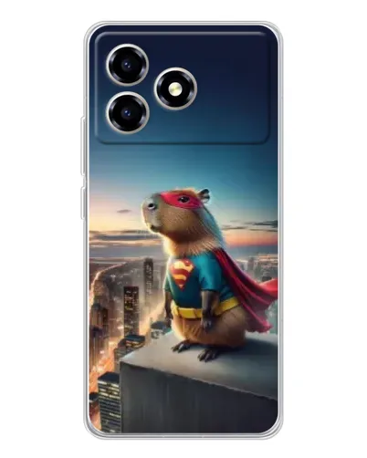 Чехол для ZTE Blade A36 с картинкой «Капи-мен супергерой» Чехол для ZTE Blade A36 с картинкой «Капи-мен супергерой»