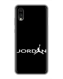 Чехол для ZTE Blade A5 (2020) с картинкой «Jordan White Logo»