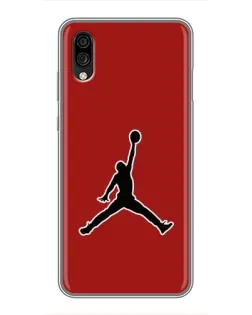 Чехол для ZTE Blade A5 (2020) с картинкой «Jordan Red Back»