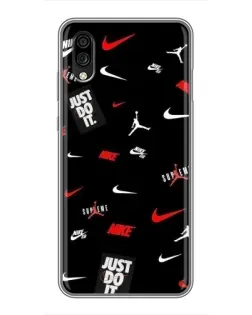Чехол для ZTE Blade A5 (2020) с картинкой «Nike Mix Pattern»