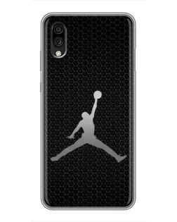 Чехол для ZTE Blade A5 (2020) с картинкой «Jordan Dark Carbon»