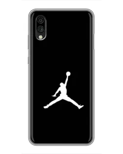 Чехол для ZTE Blade A5 (2020) с картинкой «Jordan Silhouette»