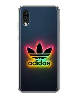 Чехол для ZTE Blade A5 (2020) с картинкой «Неоновый Adidas»