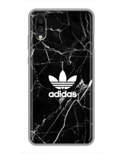Чехол для ZTE Blade A5 (2020) с картинкой «Белый мрамор Adidas»
