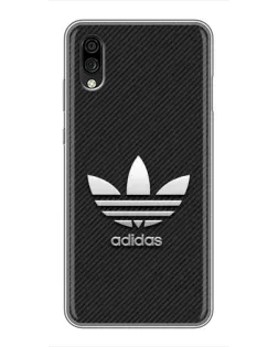 Чехол для ZTE Blade A5 (2020) с картинкой «Adidas Карбоновая текстура»