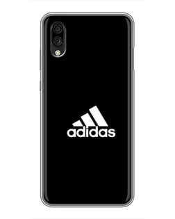 Чехол для ZTE Blade A5 (2020) с картинкой «Черная классика Adidas»
