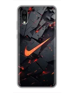 Чехол для ZTE Blade A5 (2020) с картинкой «Nike — эффект разломов» Чехол для ZTE Blade A5 (2020) с картинкой «Nike — эффект разломов»