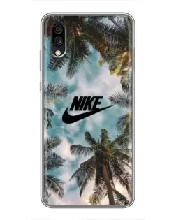 Чехол для ZTE Blade A5 (2020) с картинкой «Тропический принт Nike» Чехол для ZTE Blade A5 (2020) с картинкой «Тропический принт Nike»