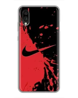 Чехол для ZTE Blade A5 (2020) с картинкой «Красные брызги Nike» Чехол для ZTE Blade A5 (2020) с картинкой «Красные брызги Nike»