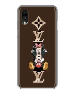 Чехол для ZTE Blade A5 (2020) с картинкой «LV и Микки Маус»