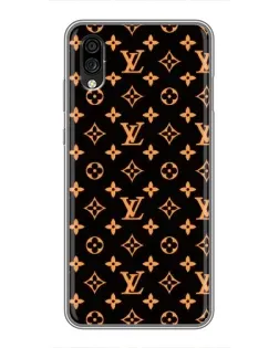 Чехол для ZTE Blade A5 (2020) с картинкой «Золотая монограмма LV»