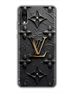 Чехол для ZTE Blade A5 (2020) с картинкой «Кожаная текстура LV»