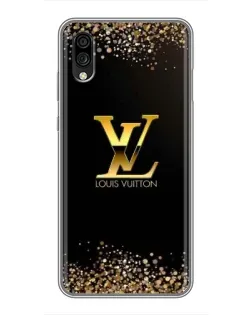 Чехол для ZTE Blade A5 (2020) с картинкой «LV — золотые искры»