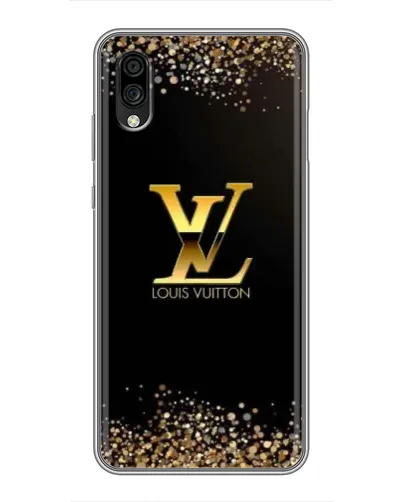 Чехол для ZTE Blade A5 (2020) с картинкой «LV — золотые искры»