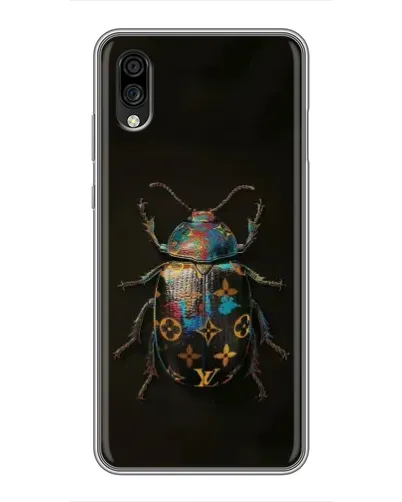 Чехол для ZTE Blade A5 (2020) с картинкой «LV — мраморный принт»