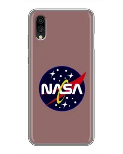 Чехол для ZTE Blade A5 (2020) с картинкой «NASA — ретро космос»
