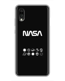 Чехол для ZTE Blade A5 (2020) с картинкой «NASA — технический принт»